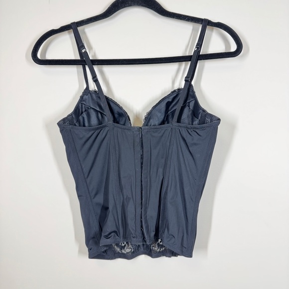 La SENZA Cowgirl Bustier Black Lace Festival Boho Top Size Medium - Picture 8 of 14